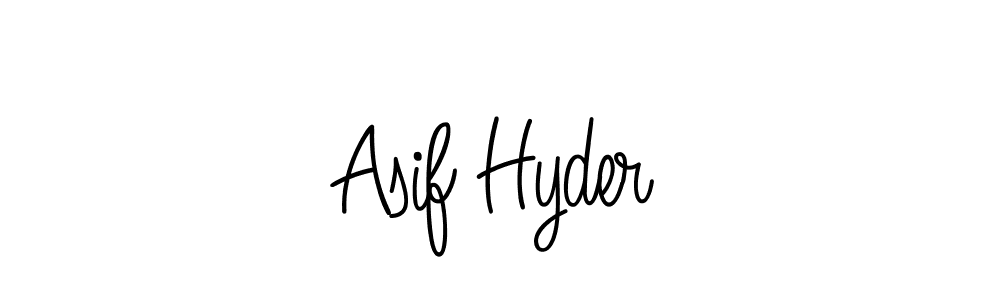 Use a signature maker to create a handwritten signature online. With this signature software, you can design (Angelique-Rose-font-FFP) your own signature for name Asif Hyder. Asif Hyder signature style 5 images and pictures png