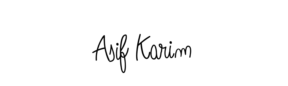 Design your own signature with our free online signature maker. With this signature software, you can create a handwritten (Angelique-Rose-font-FFP) signature for name Asif Karim. Asif Karim signature style 5 images and pictures png