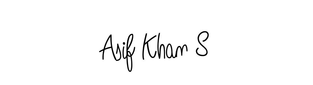 You should practise on your own different ways (Angelique-Rose-font-FFP) to write your name (Asif Khan S) in signature. don't let someone else do it for you. Asif Khan S signature style 5 images and pictures png