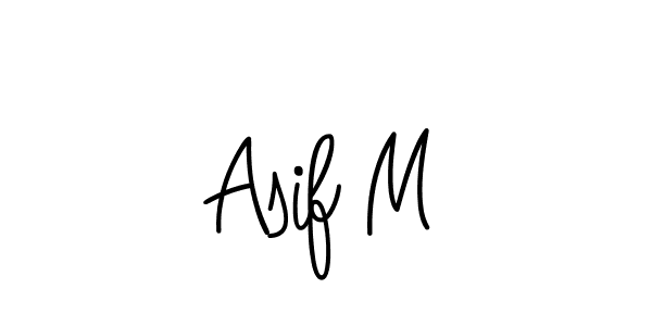 Create a beautiful signature design for name Asif M. With this signature (Angelique-Rose-font-FFP) fonts, you can make a handwritten signature for free. Asif M signature style 5 images and pictures png