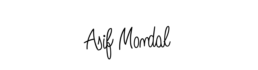 You should practise on your own different ways (Angelique-Rose-font-FFP) to write your name (Asif Mondal) in signature. don't let someone else do it for you. Asif Mondal signature style 5 images and pictures png