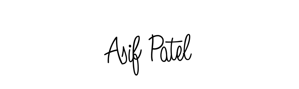 The best way (Angelique-Rose-font-FFP) to make a short signature is to pick only two or three words in your name. The name Asif Patel include a total of six letters. For converting this name. Asif Patel signature style 5 images and pictures png