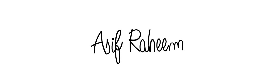 How to make Asif Raheem name signature. Use Angelique-Rose-font-FFP style for creating short signs online. This is the latest handwritten sign. Asif Raheem signature style 5 images and pictures png