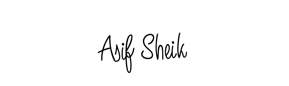 Design your own signature with our free online signature maker. With this signature software, you can create a handwritten (Angelique-Rose-font-FFP) signature for name Asif Sheik. Asif Sheik signature style 5 images and pictures png