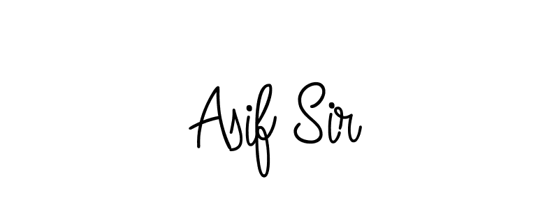 Design your own signature with our free online signature maker. With this signature software, you can create a handwritten (Angelique-Rose-font-FFP) signature for name Asif Sir. Asif Sir signature style 5 images and pictures png