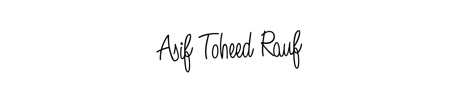 Also we have Asif Toheed Rauf name is the best signature style. Create professional handwritten signature collection using Angelique-Rose-font-FFP autograph style. Asif Toheed Rauf signature style 5 images and pictures png