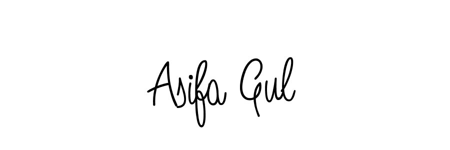 Design your own signature with our free online signature maker. With this signature software, you can create a handwritten (Angelique-Rose-font-FFP) signature for name Asifa Gul. Asifa Gul signature style 5 images and pictures png