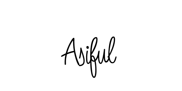 You should practise on your own different ways (Angelique-Rose-font-FFP) to write your name (Asiful) in signature. don't let someone else do it for you. Asiful signature style 5 images and pictures png