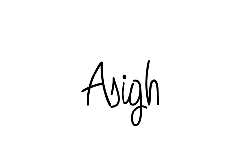 How to make Asigh name signature. Use Angelique-Rose-font-FFP style for creating short signs online. This is the latest handwritten sign. Asigh signature style 5 images and pictures png