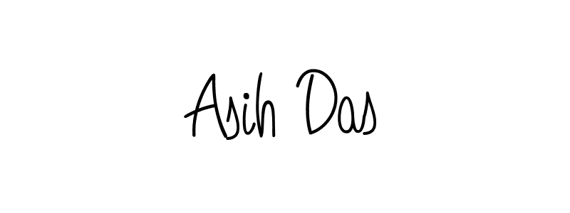 How to make Asih Das name signature. Use Angelique-Rose-font-FFP style for creating short signs online. This is the latest handwritten sign. Asih Das signature style 5 images and pictures png