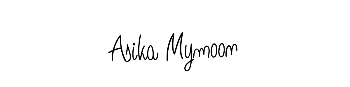 Design your own signature with our free online signature maker. With this signature software, you can create a handwritten (Angelique-Rose-font-FFP) signature for name Asika Mymoon. Asika Mymoon signature style 5 images and pictures png