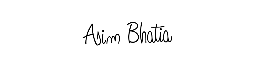 Create a beautiful signature design for name Asim Bhatia. With this signature (Angelique-Rose-font-FFP) fonts, you can make a handwritten signature for free. Asim Bhatia signature style 5 images and pictures png