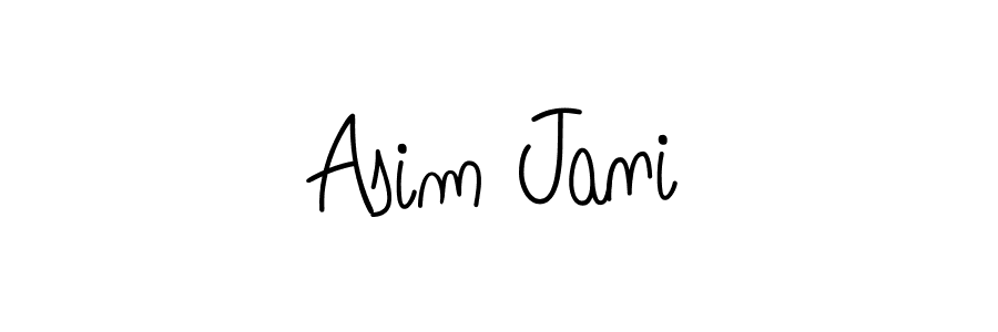 The best way (Angelique-Rose-font-FFP) to make a short signature is to pick only two or three words in your name. The name Asim Jani include a total of six letters. For converting this name. Asim Jani signature style 5 images and pictures png