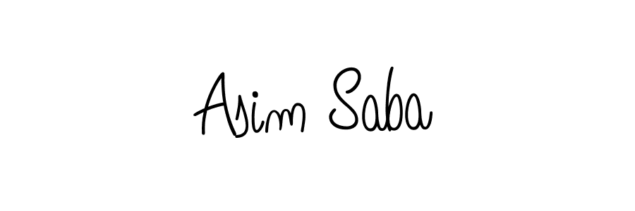 You can use this online signature creator to create a handwritten signature for the name Asim Saba. This is the best online autograph maker. Asim Saba signature style 5 images and pictures png