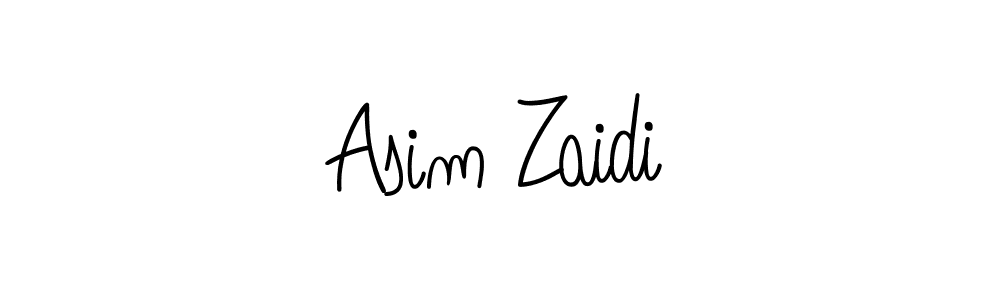 The best way (Angelique-Rose-font-FFP) to make a short signature is to pick only two or three words in your name. The name Asim Zaidi include a total of six letters. For converting this name. Asim Zaidi signature style 5 images and pictures png