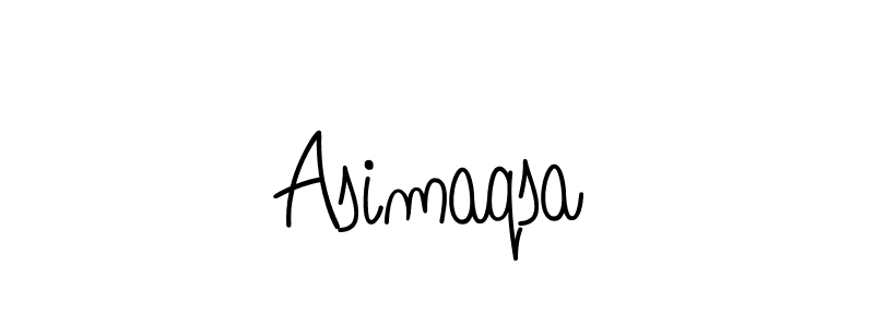 Make a beautiful signature design for name Asimaqsa. With this signature (Angelique-Rose-font-FFP) style, you can create a handwritten signature for free. Asimaqsa signature style 5 images and pictures png