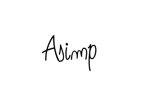 Create a beautiful signature design for name Asimp. With this signature (Angelique-Rose-font-FFP) fonts, you can make a handwritten signature for free. Asimp signature style 5 images and pictures png