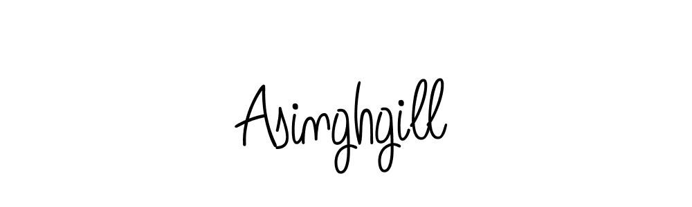 How to Draw Asinghgill signature style? Angelique-Rose-font-FFP is a latest design signature styles for name Asinghgill. Asinghgill signature style 5 images and pictures png