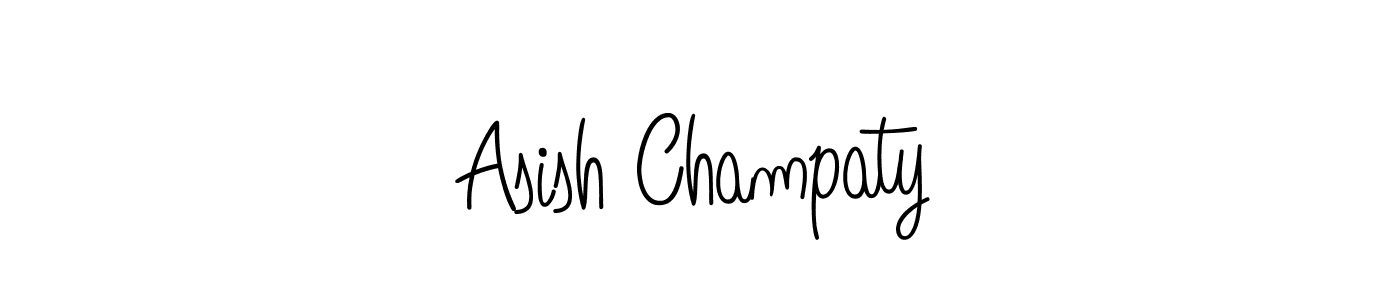 Make a short Asish Champaty signature style. Manage your documents anywhere anytime using Angelique-Rose-font-FFP. Create and add eSignatures, submit forms, share and send files easily. Asish Champaty signature style 5 images and pictures png