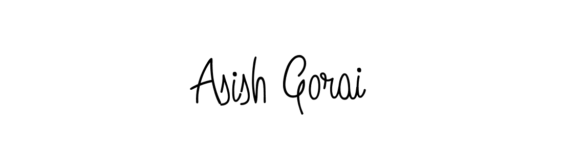 Design your own signature with our free online signature maker. With this signature software, you can create a handwritten (Angelique-Rose-font-FFP) signature for name Asish Gorai. Asish Gorai signature style 5 images and pictures png