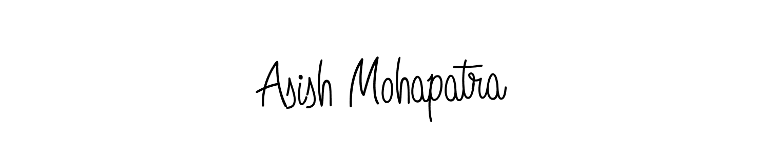 You should practise on your own different ways (Angelique-Rose-font-FFP) to write your name (Asish Mohapatra) in signature. don't let someone else do it for you. Asish Mohapatra signature style 5 images and pictures png