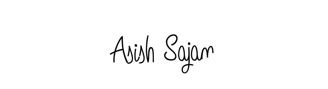 How to Draw Asish Sajan signature style? Angelique-Rose-font-FFP is a latest design signature styles for name Asish Sajan. Asish Sajan signature style 5 images and pictures png