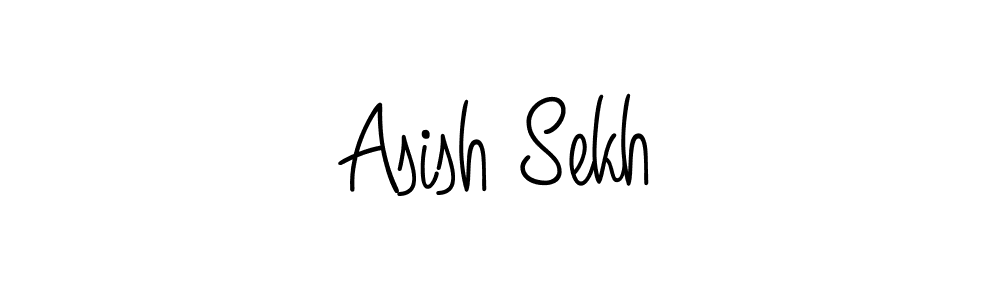 Create a beautiful signature design for name Asish Sekh. With this signature (Angelique-Rose-font-FFP) fonts, you can make a handwritten signature for free. Asish Sekh signature style 5 images and pictures png