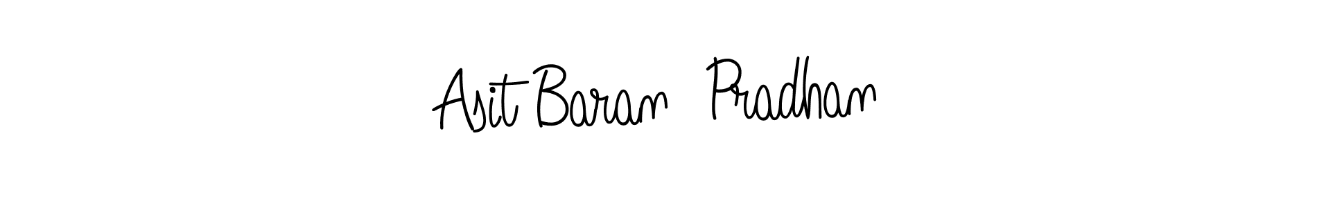 Make a beautiful signature design for name Asit Baran  Pradhan. With this signature (Angelique-Rose-font-FFP) style, you can create a handwritten signature for free. Asit Baran  Pradhan signature style 5 images and pictures png