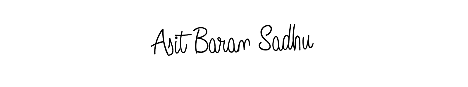 Asit Baran Sadhu stylish signature style. Best Handwritten Sign (Angelique-Rose-font-FFP) for my name. Handwritten Signature Collection Ideas for my name Asit Baran Sadhu. Asit Baran Sadhu signature style 5 images and pictures png