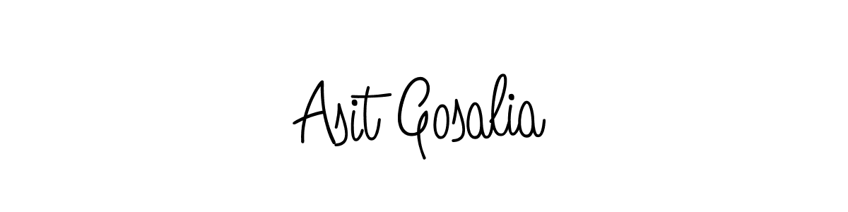 Make a beautiful signature design for name Asit Gosalia. With this signature (Angelique-Rose-font-FFP) style, you can create a handwritten signature for free. Asit Gosalia signature style 5 images and pictures png