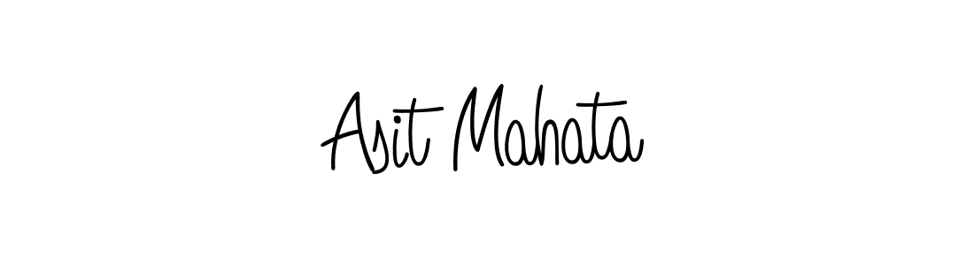 Use a signature maker to create a handwritten signature online. With this signature software, you can design (Angelique-Rose-font-FFP) your own signature for name Asit Mahata. Asit Mahata signature style 5 images and pictures png