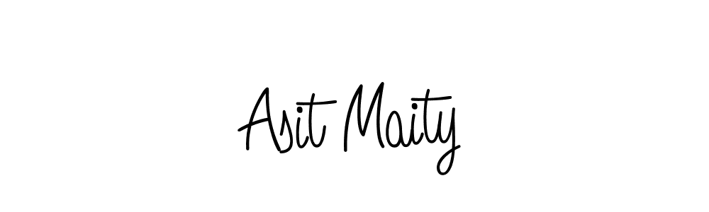 The best way (Angelique-Rose-font-FFP) to make a short signature is to pick only two or three words in your name. The name Asit Maity include a total of six letters. For converting this name. Asit Maity signature style 5 images and pictures png