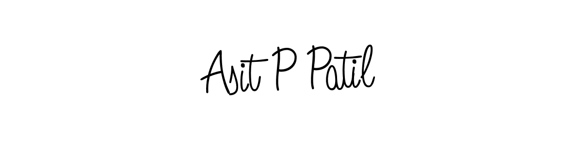 Create a beautiful signature design for name Asit P Patil. With this signature (Angelique-Rose-font-FFP) fonts, you can make a handwritten signature for free. Asit P Patil signature style 5 images and pictures png