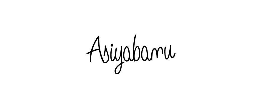 The best way (Angelique-Rose-font-FFP) to make a short signature is to pick only two or three words in your name. The name Asiyabanu include a total of six letters. For converting this name. Asiyabanu signature style 5 images and pictures png