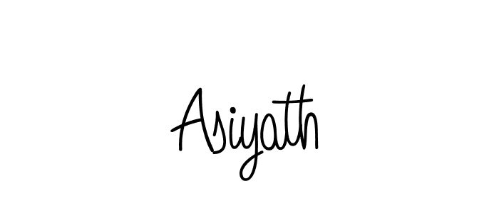 Design your own signature with our free online signature maker. With this signature software, you can create a handwritten (Angelique-Rose-font-FFP) signature for name Asiyath. Asiyath signature style 5 images and pictures png