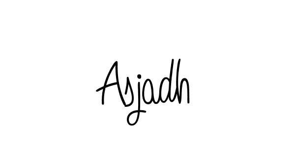 How to make Asjadh signature? Angelique-Rose-font-FFP is a professional autograph style. Create handwritten signature for Asjadh name. Asjadh signature style 5 images and pictures png