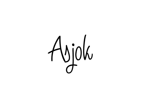 if you are searching for the best signature style for your name Asjok. so please give up your signature search. here we have designed multiple signature styles  using Angelique-Rose-font-FFP. Asjok signature style 5 images and pictures png