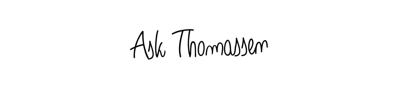 How to Draw Ask Thomassen signature style? Angelique-Rose-font-FFP is a latest design signature styles for name Ask Thomassen. Ask Thomassen signature style 5 images and pictures png