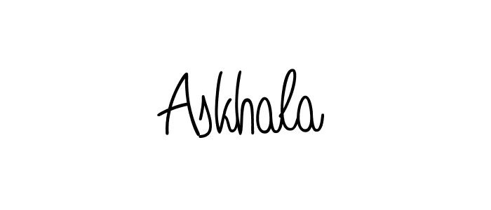 Also we have Askhala name is the best signature style. Create professional handwritten signature collection using Angelique-Rose-font-FFP autograph style. Askhala signature style 5 images and pictures png