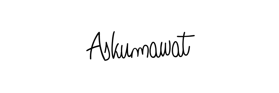 Design your own signature with our free online signature maker. With this signature software, you can create a handwritten (Angelique-Rose-font-FFP) signature for name Askumawat. Askumawat signature style 5 images and pictures png