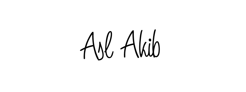 How to make Asl Akib signature? Angelique-Rose-font-FFP is a professional autograph style. Create handwritten signature for Asl Akib name. Asl Akib signature style 5 images and pictures png