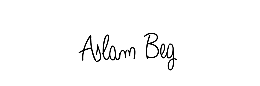 Design your own signature with our free online signature maker. With this signature software, you can create a handwritten (Angelique-Rose-font-FFP) signature for name Aslam Beg. Aslam Beg signature style 5 images and pictures png