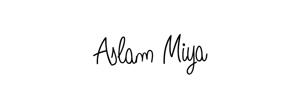 You can use this online signature creator to create a handwritten signature for the name Aslam Miya. This is the best online autograph maker. Aslam Miya signature style 5 images and pictures png