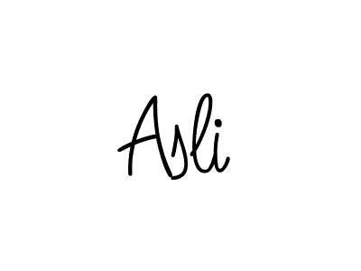 The best way (Angelique-Rose-font-FFP) to make a short signature is to pick only two or three words in your name. The name Asli include a total of six letters. For converting this name. Asli signature style 5 images and pictures png