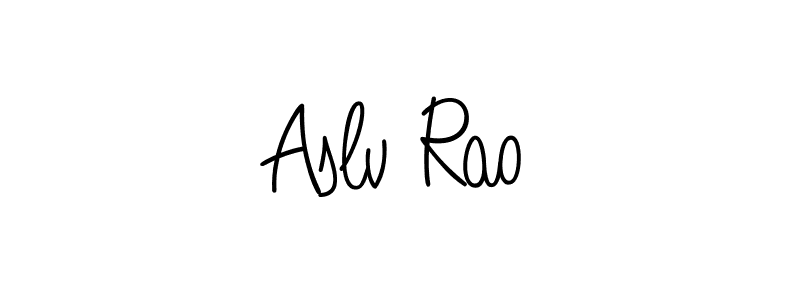 Once you've used our free online signature maker to create your best signature Angelique-Rose-font-FFP style, it's time to enjoy all of the benefits that Aslv Rao name signing documents. Aslv Rao signature style 5 images and pictures png