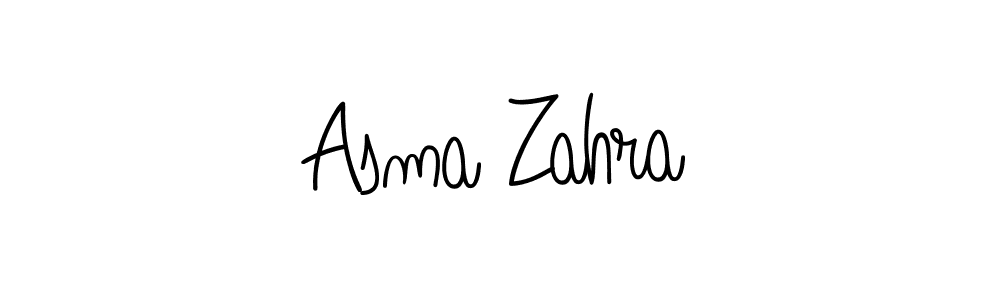 Asma Zahra stylish signature style. Best Handwritten Sign (Angelique-Rose-font-FFP) for my name. Handwritten Signature Collection Ideas for my name Asma Zahra. Asma Zahra signature style 5 images and pictures png