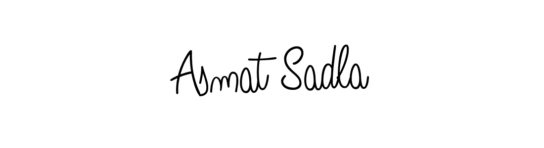This is the best signature style for the Asmat Sadla name. Also you like these signature font (Angelique-Rose-font-FFP). Mix name signature. Asmat Sadla signature style 5 images and pictures png