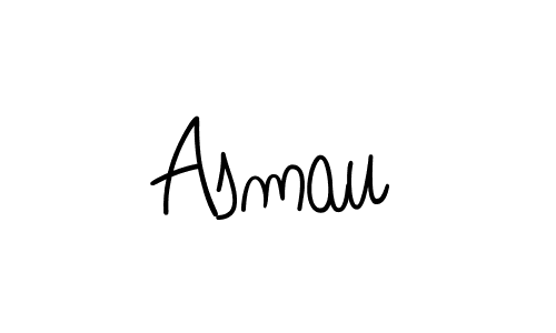 You should practise on your own different ways (Angelique-Rose-font-FFP) to write your name (Asmau) in signature. don't let someone else do it for you. Asmau signature style 5 images and pictures png