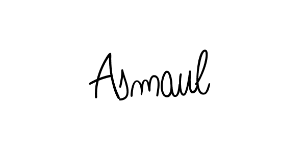 You should practise on your own different ways (Angelique-Rose-font-FFP) to write your name (Asmaul) in signature. don't let someone else do it for you. Asmaul signature style 5 images and pictures png