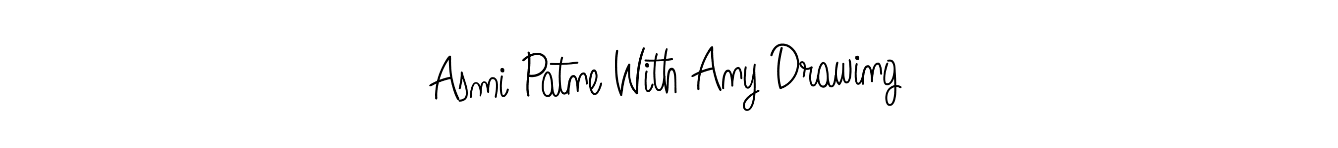 The best way (Angelique-Rose-font-FFP) to make a short signature is to pick only two or three words in your name. The name Asmi Patne With Any Drawing include a total of six letters. For converting this name. Asmi Patne With Any Drawing signature style 5 images and pictures png